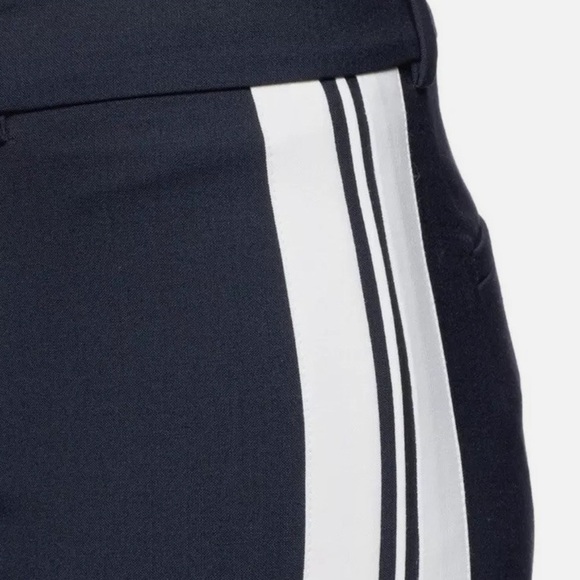 Vince navy blue wool ankle trouser pants with white stripes - size 6 (Small) - Picture 3 of 6